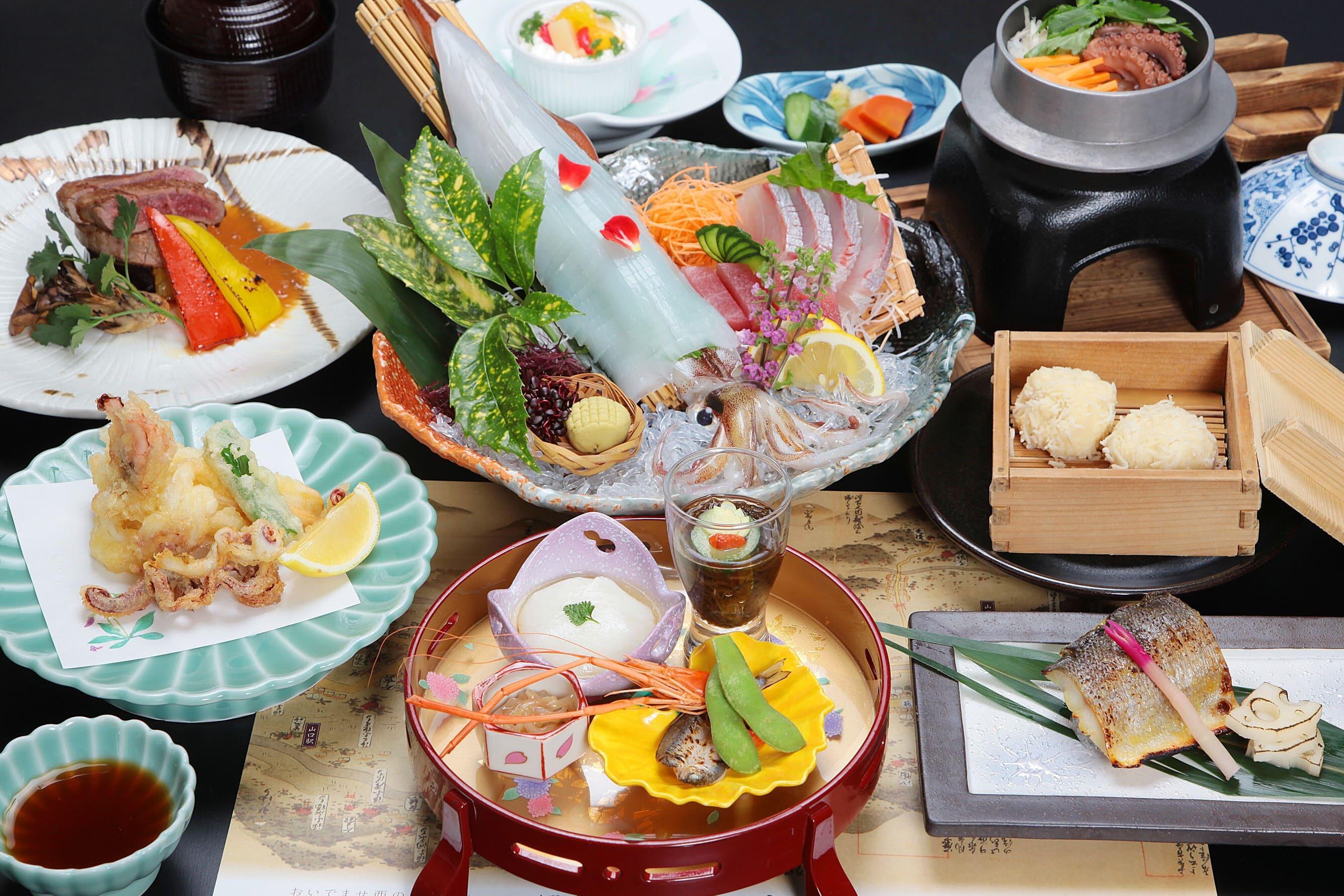 おいでませ長州山口へ！ぶちうまいっちゃ！プラン～剣先烏賊の宴より～ [6/1～8/31まで限定]